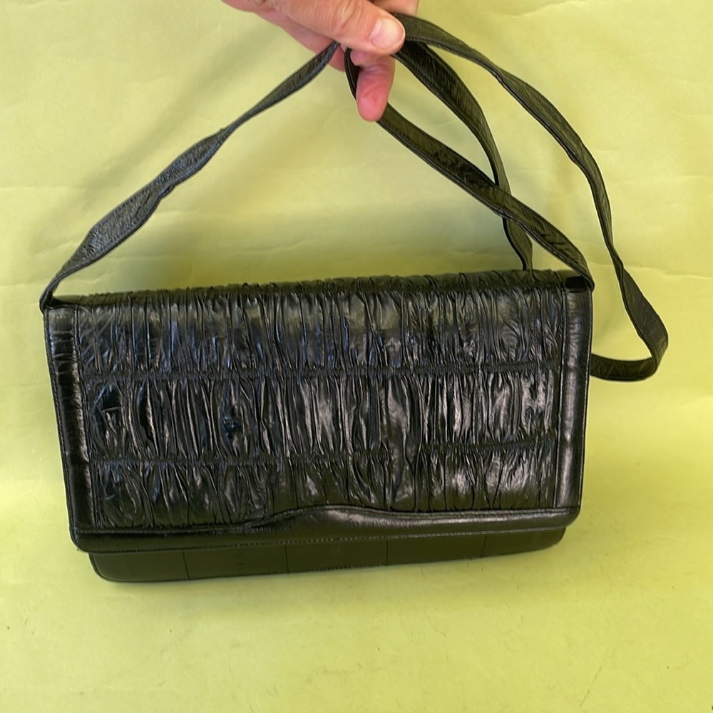 Vintage black eel skin purse/clutch